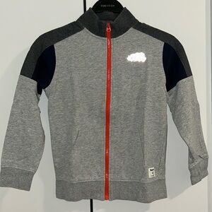 ROOTS KIDS Grey Reflective Patch Zip-Up